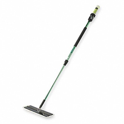 Dual-Fiber Quick Change 5-1/2 x 16 Wet Mop Head and Handle Green