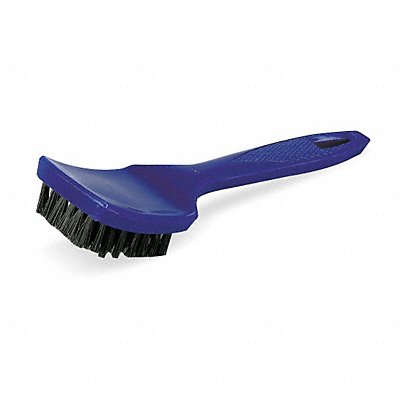 8-1/2 L Polypropylene Short Handle Carpet Upholstery Brush Blue