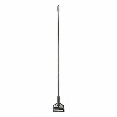 Wet Mop Handle Screw On Mop Connection Type Black Plastic 60 Handle Length
