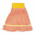 Clamp Quick Change Side-Gate Cotton String Wet Mop Head Orange