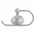 Horizontal Single Roll Single Post Toilet Paper Holder Silver