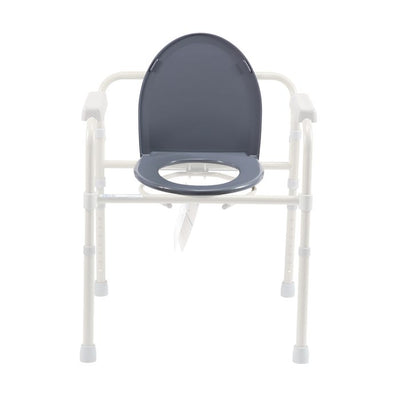 Dynarex Folding Commode Elongated Seat And Lid