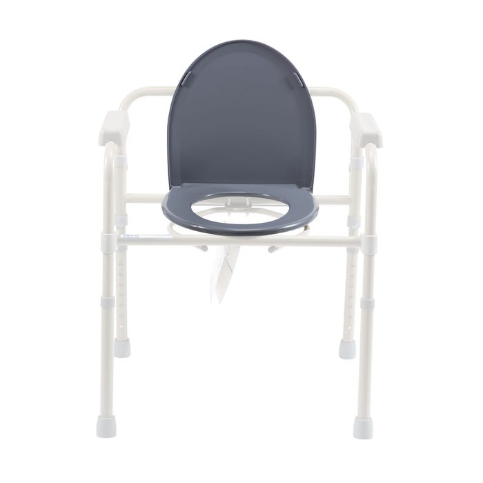 Dynarex Folding Commode Elongated Seat And Lid