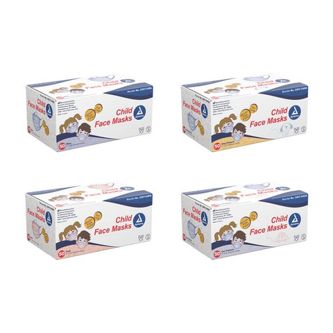 Dynarex Child Face Masks case of 12 Quantity per box: 50