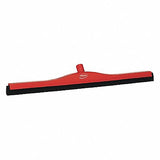 28 W Straight Double Foam Rubber Floor Squeegee Without Handle Red
