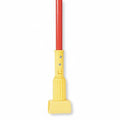 Wet Mop Handle Jaw Mop Connection Type Red Fiberglass 60 Handle Length