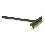 8 W Straight Rubber Window Squeegee With Handle Black