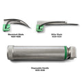 Dynarex Laryngoscope Blades & Handles fiber optic handle penlight case of 10