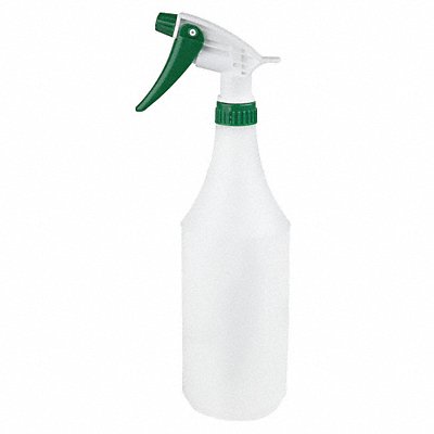 White/Green HDPE Trigger Spray Bottle 32 oz. 3 PK