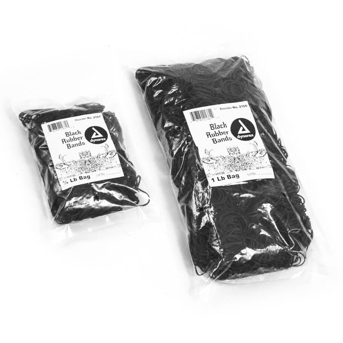 Dynarex Black Rubber Bands case of 100