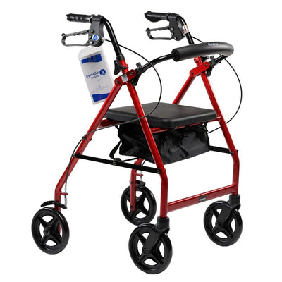 Dynarex DynaGo™ Quad 8 - Aluminum Rollator With 7.5inch Wheels per box quantity is 1