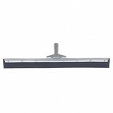 24 W Straight Neoprene Floor Squeegee Without Handle Black