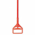 Wet Mop Handle Janitor Wing Nut Mop Connection Type Orange Fiberglass 60 Handle Length