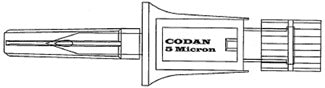 CODAN CODAN Chemoprotect® MicroSpike with 0.2 micron air eliminating filter, 5.0 micron fluid filter, female luer-lock with cap