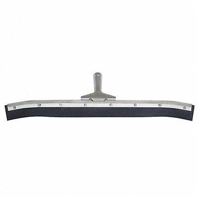 24 W Curved Neoprene Floor Squeegee Without Handle Black