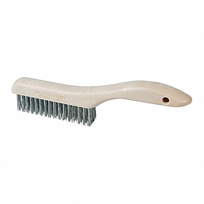 10-1/2 L Stainless Steel Short Handle Scratch Brush 1 EA
