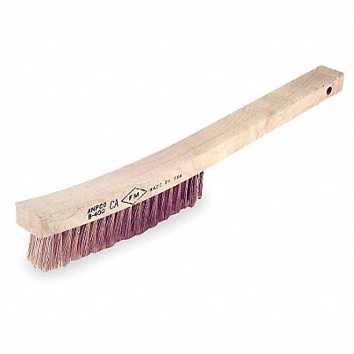 13-3/4 L Bronze Long Handle Nonsparking Scratch Brush 1 EA