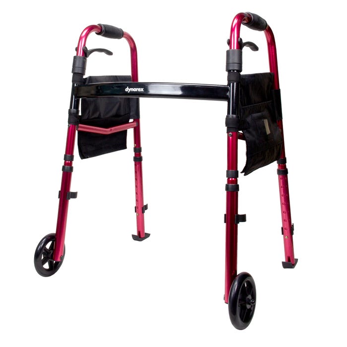 Dynarex Travel Walker With Wheels quantity per box 1 pair