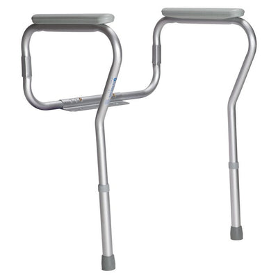 Dynarex Adjustable Height Toilet Safety Rail case of 1
