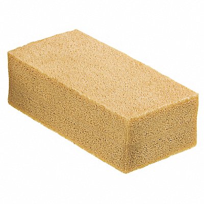 3 x 6 Rubber Smoke and Soot Sponge Tan 1EA