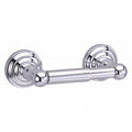 Horizontal Single Roll Double Post Toilet Paper Holder Silver