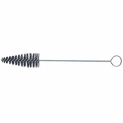 13 L Nylon Short Handle Cup Cleaning Brush Silver