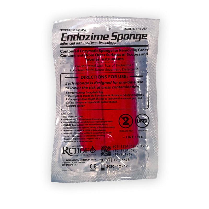 Endozime® Sponge with Bio-Clean Technology™ - Individually Pkgd | Case of 100