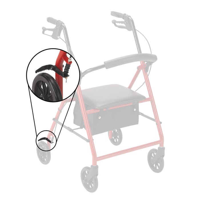 Dynarex Rollator Brake Pad System case of 2
