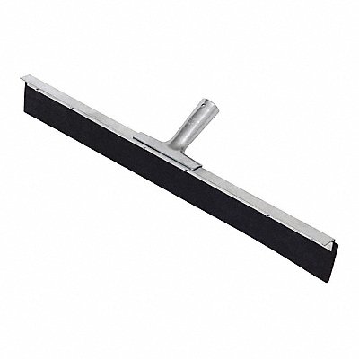 24 W Straight Rubber Floor Squeegee Without Handle Black