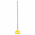 Wet Mop Handle Side Gate Mop Connection Type Natural Wood 52-3/8 Handle Length