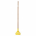 Wet Mop Handle Quick Change Mop Connection Type Natural Bamboo 61 Handle Length
