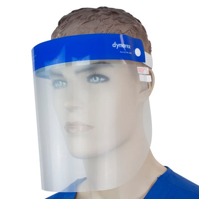Dynarex Full Length Face Shield case of 40