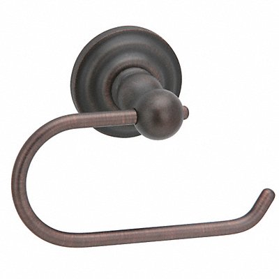 Horizontal Single Roll Single Post Toilet Paper Holder Bronze