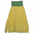 Clamp Quick Change Side-Gate Microfiber Tube Wet Mop Head Yellow