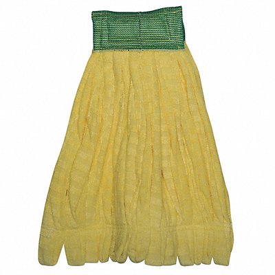 Clamp Quick Change Side-Gate Microfiber Tube Wet Mop Head Yellow