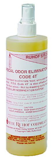F.O.E. CODE #3® Fecal Odor Eliminator Floral Scent - 1 Gallon Bottle | Case of 4