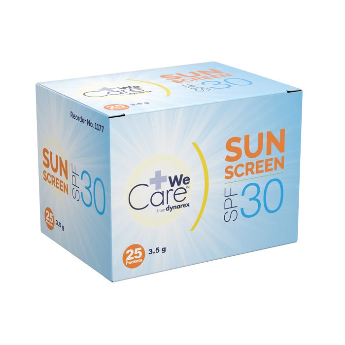 Dynarex Sunscreen SPF 30 case of 24 Quantity per box: 25