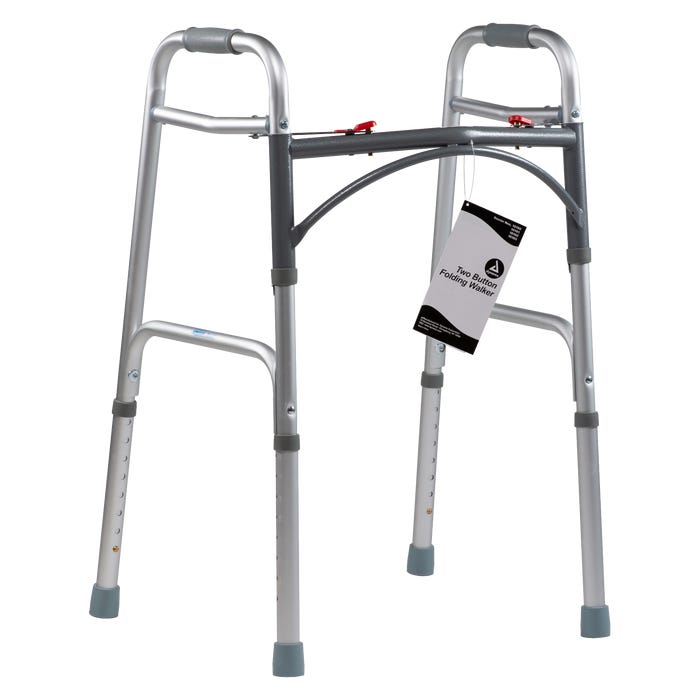 Dynarex Two Button Folding Walker size junior per box quantity is 1 pair