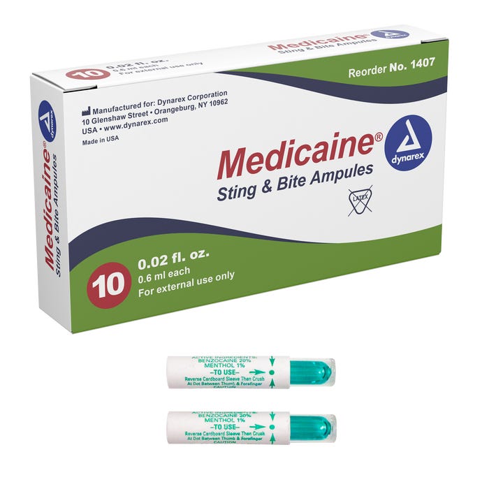 Dynarex Medicaine Insect Bite (Ampule) 0.6cc Quantity per box: 10