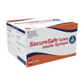 Dynarex SecureSafe Safety Insulin Syringes case of 5 Quantity per box: 100