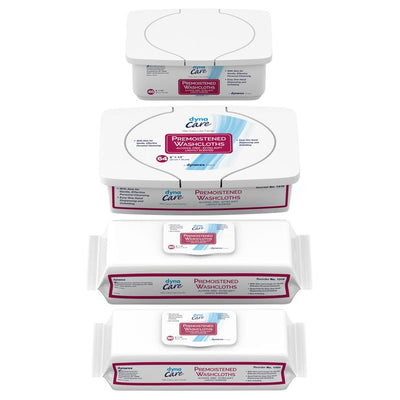 Dynarex Personal Cleansing Washcloth (Wet Wipes) case of 8 Quantity per box: 64