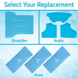ANKLE ICE WRAP REPLACEMENT PACKS, HOT/COLD GEL, 3 PACKS