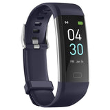 FITNESS TRACKER WRISTBAND W/APP, USB RECHARGEABLE, TOUCH SCREEN, BLACK