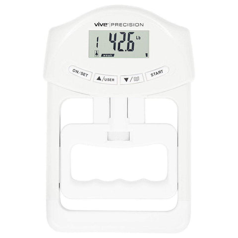 ADJUSTABLE GRIP STRENGTH TESTER, LED SCREEN, 19 USER PROFILES - DMD1051WHT