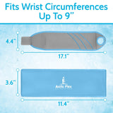 WRIST ICE WRAP, HOT/COLD GEL PACK, REVERSIBLE, GRAY - SUP2003GRY