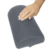 4" HALF MOON LUMBAR CUSHION, FOAM, MESH COVER W/CHAIR STRAP -  CSH1063L