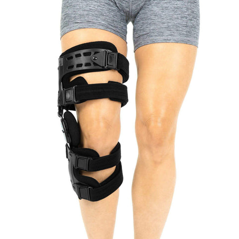 843 OA KNEE BRACE, 12 HINGED CLIPS, NONSLIP PADDING, OPEN DESIGN, RIGHT