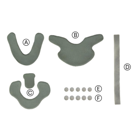 180 CERVICAL COLLAR, 4 PAD INSERTS, 11 ADHESIVE PADS - SUP2049PADS