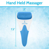 COLD ROLLER, GEL BEADS, CURVED HANDLE, 3" REMOVABLE HEAD - RHB1069BLU