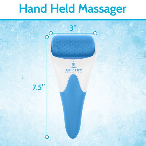 COLD ROLLER, GEL BEADS, CURVED HANDLE, 3" REMOVABLE HEAD - RHB1069BLU